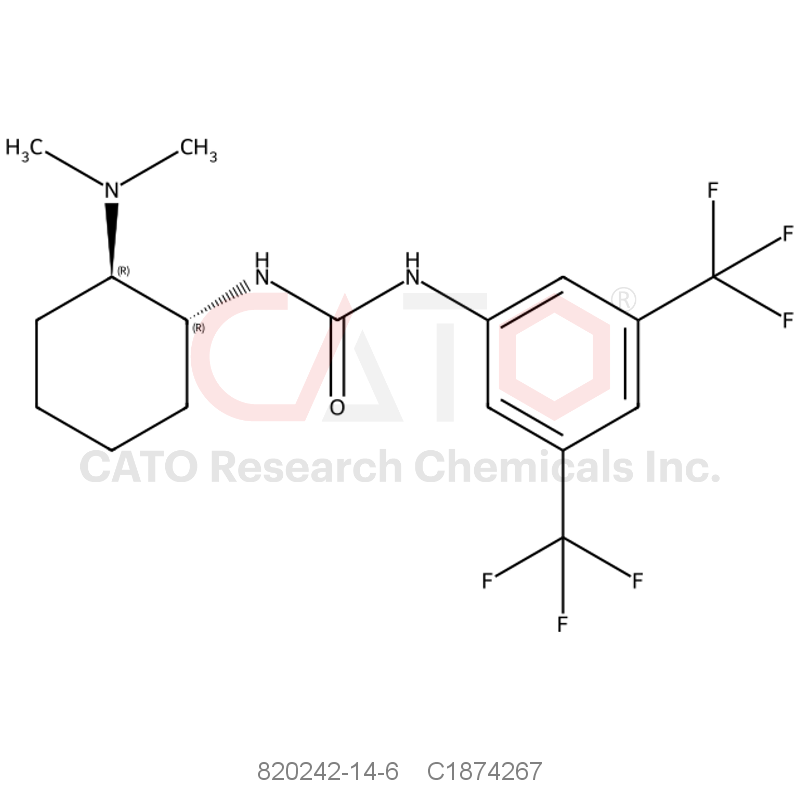 CAS No.:820242-14-6,N-[3,5-Bis(trifluoromethyl)phenyl]-N'-[(1R,2R)-2-(dimethylamino)cyclohexyl]urea