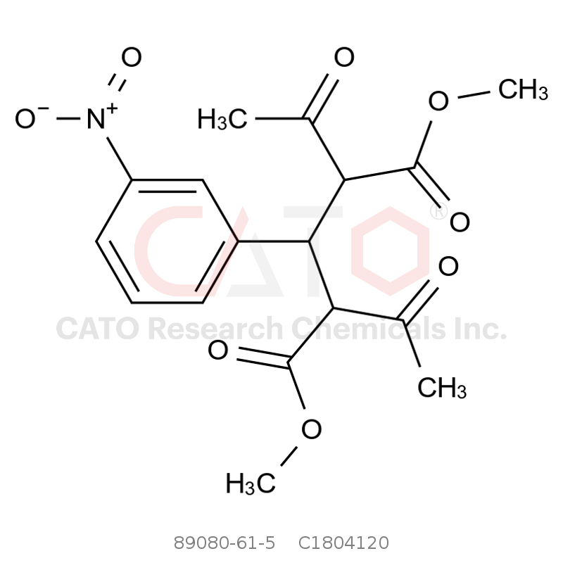 CAS No.:89080-61-5,2,4-二乙酰基-3-（3-硝基苯基）戊二酸二甲酯