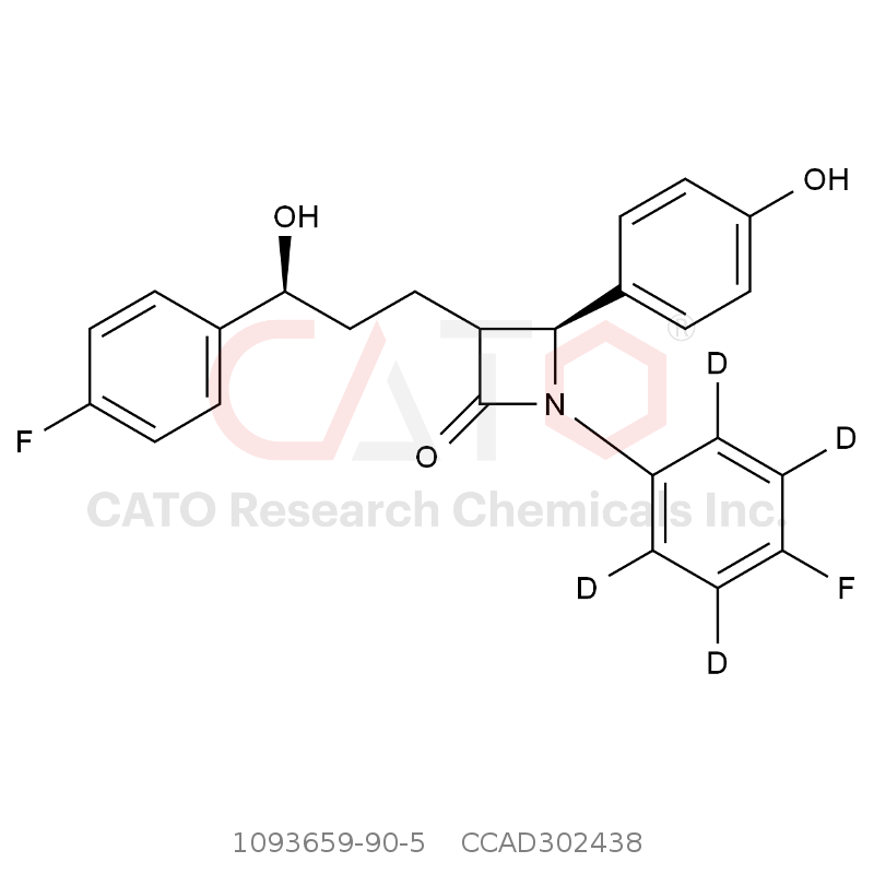 CAS No.:1093659-90-5,Ezetimibe-d4