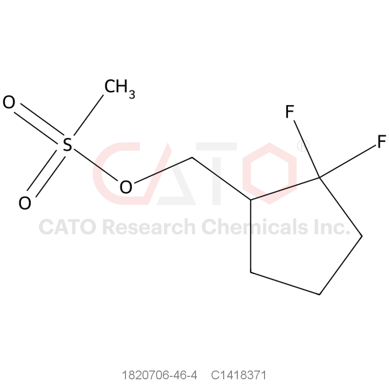 CAS No.:1820706-46-4,(2,2-difluorocyclopentyl)methyl methanesulfonate