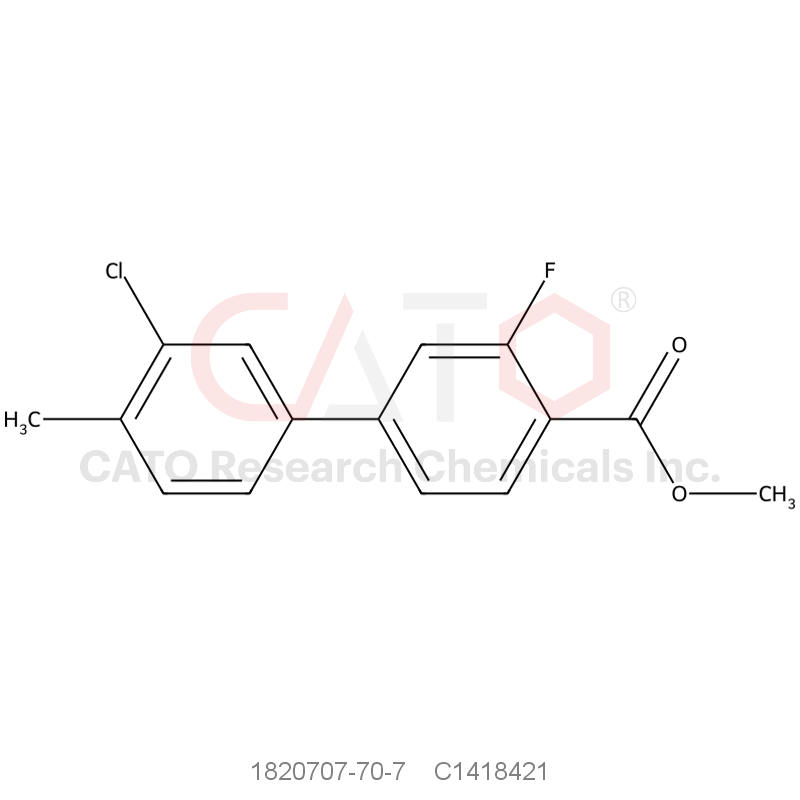 CAS No.:1820707-70-7,Methyl 4-(3-chloro-4-methylphenyl)-2-fluorobenzoate