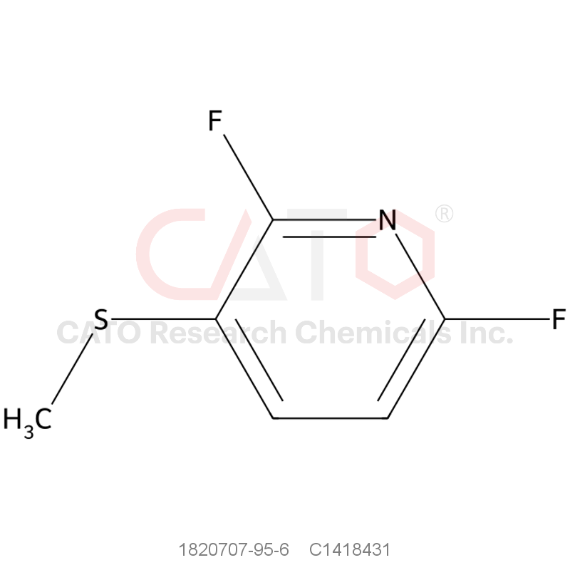 CAS No.:1820707-95-6,2,6-Difluoro-3-(methylthio)pyridine