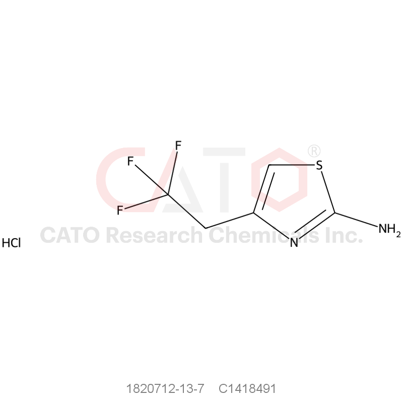 CAS No.:1820712-13-7,4-(2,2,2-trifluoroethyl)-1,3-thiazol-2-amine hydrochloride
