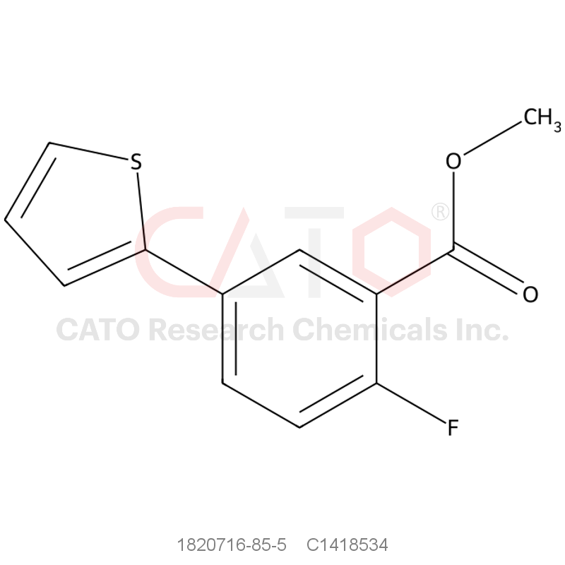 CAS No.:1820716-85-5,Methyl 2-fluoro-5-(thiophen-2-yl)benzoate