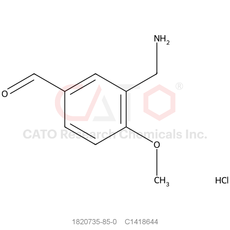 CAS No.:1820735-85-0,3-(Aminomethyl)-4-methoxybenzaldehyde hydrochloride