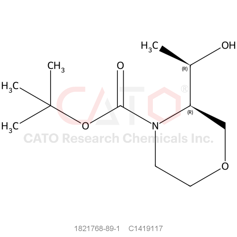 CAS No.:1821768-89-1,(R)-tert-Butyl 3-((R)-1-hydroxyethyl)morpholine-4-carboxylate