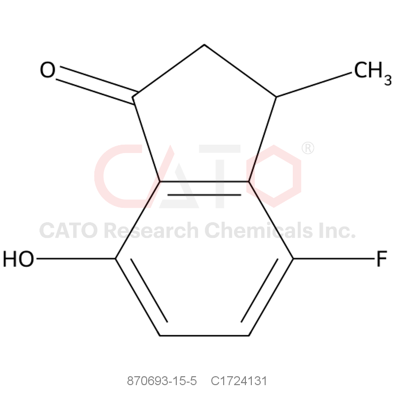 CAS No.:870693-15-5,4-Fluoro-7-hydroxy-3-methyl-2,3-dihydro-1h-inden-1-one