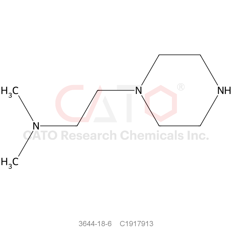 CAS No.:3644-18-6,1-(2-Dimethylaminoethyl)-piperazine
N,N-Dimethyl-1-piperazineethanamine
N,N-Dimethyl-2-piperazinoethylamine
dimethyl-(2-piperazin-1-yl-ethyl)-amine
dimethyl[2-(piperazin-1-yl)ethyl]amine
1-[2-(dimethylamino)ethyl]piperazine
1-[2-(dimethylamino)-ethyl]-piperazine
3644-18-6