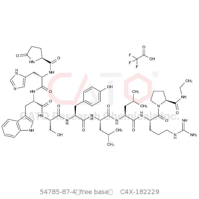 CAS No.:54785-87-4（free base）,Leuprorelin EP Impurity C Trifluoroacetic acid