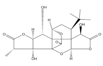 银杏内酯B Ginkgolide B CAS 15291-77-7 结构式 Chemical Structure