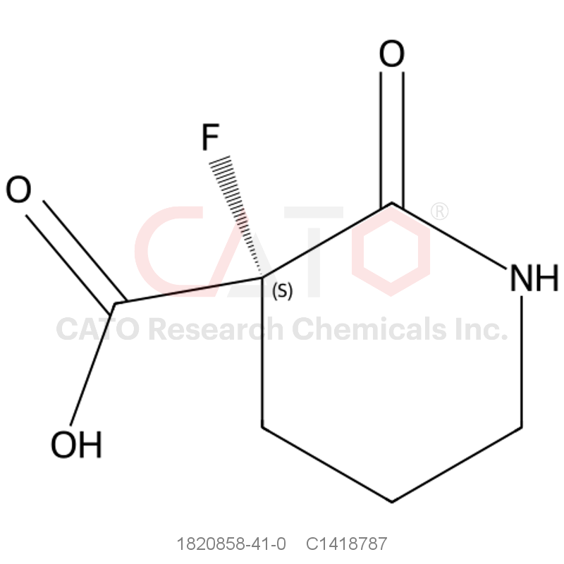 CAS No.:1820858-41-0,(S)-3-fluoro-2-oxopiperidine-3-carboxylic acid