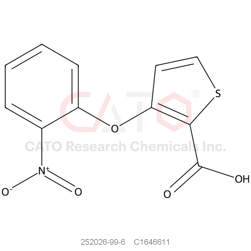 CAS No.:252026-99-6,3-(2-Nitrophenoxy)thiophene-2-carboxylic acid