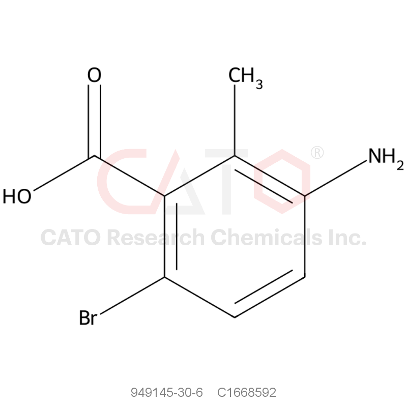 CAS No.:949145-30-6,3-Amino-6-bromo-2-methylbenzoic acid