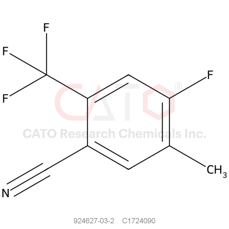 CAS No.:924627-03-2,4-Fluoro-5-methyl-2-(trifluoromethyl)benzonitrile