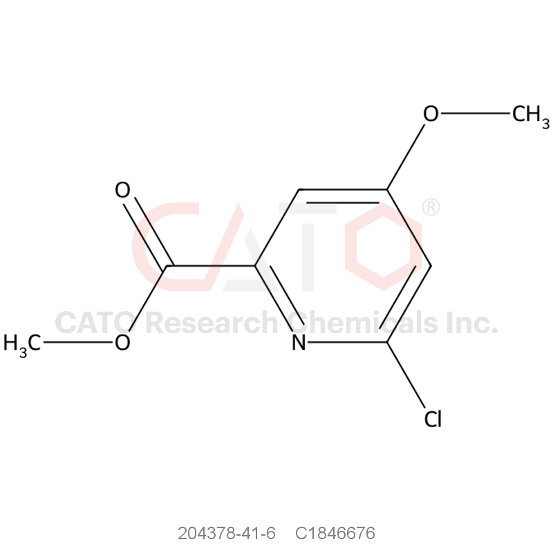 CAS No.:204378-41-6,Methyl 6-chloro-4-methoxypicolinate