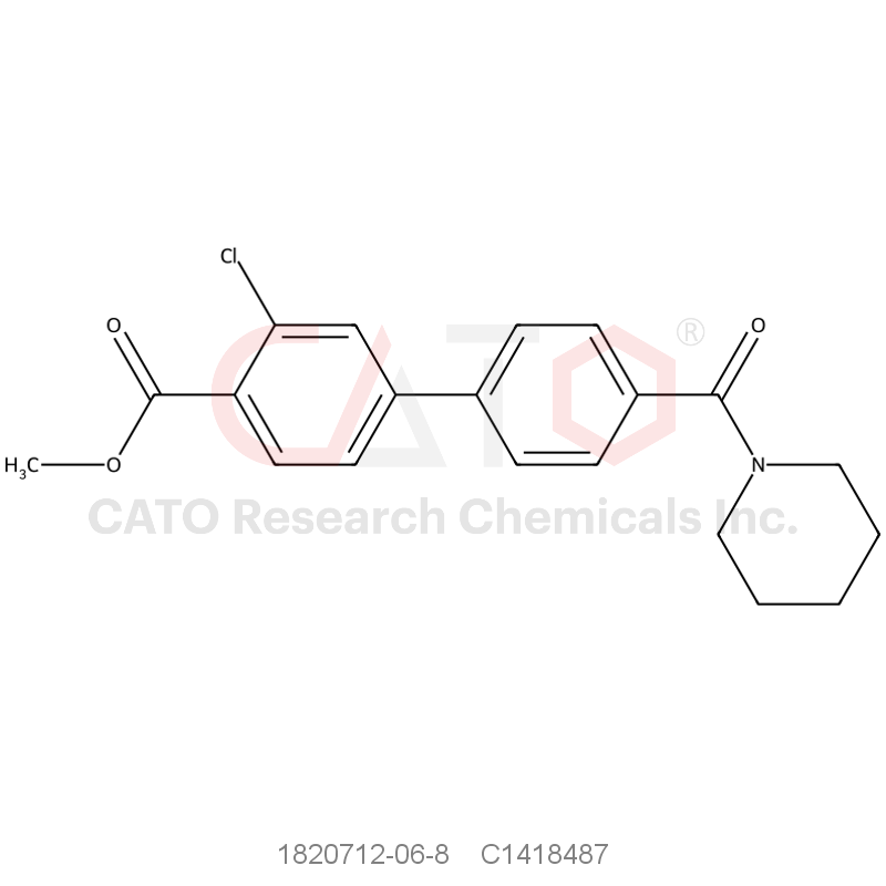 CAS No.:1820712-06-8,Methyl 2-chloro-4-{4-[(piperidin-1-yl)carbonyl]phenyl}benzoate