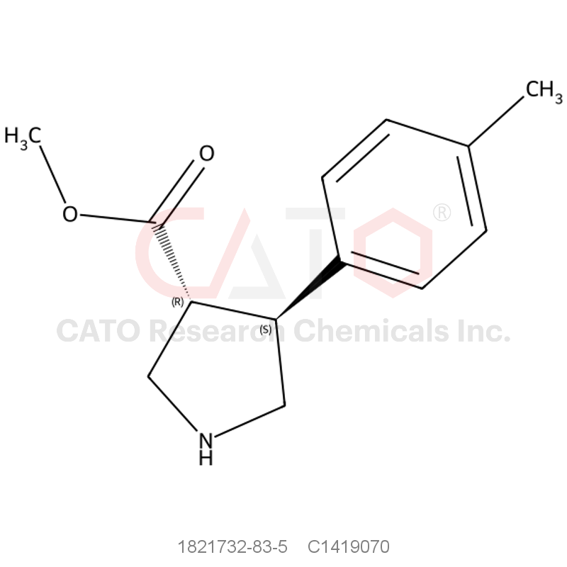 CAS No.:1821732-83-5,(3R,4S)-Methyl 4-(p-tolyl)pyrrolidine-3-carboxylate