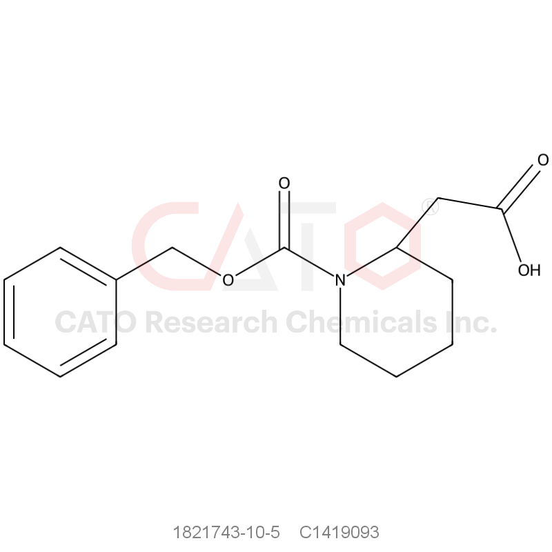 CAS No.:1821743-10-5,(S)-2-(1-((Benzyloxy)carbonyl)piperidin-2-yl)acetic acid