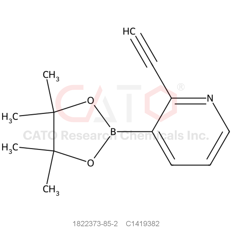 CAS No.:1822373-85-2,2-Ethynyl-3-(4,4,5,5-tetramethyl-1,3,2-dioxaborolan-2-yl)pyridine