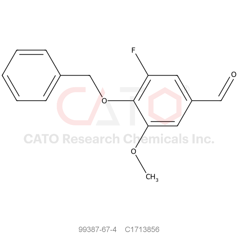 CAS No.:99387-67-4,4-Benzyloxy-5-fluoro-3-methoxybenzaldehyde