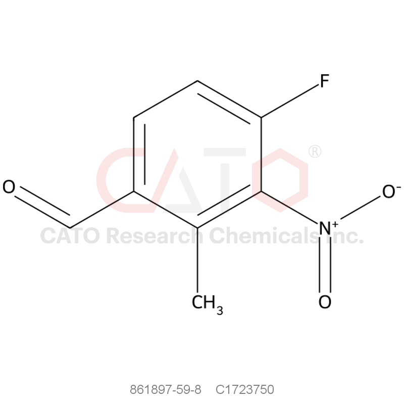 CAS No.:861897-59-8,4-氟-2-甲基-3-硝基苯甲醛