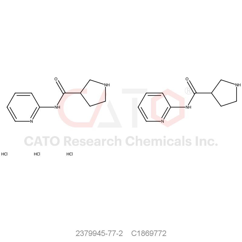 CAS No.:2379945-77-2,N-(pyridin-2-yl)pyrrolidine-3-carboxamide sesquihydrochloride
