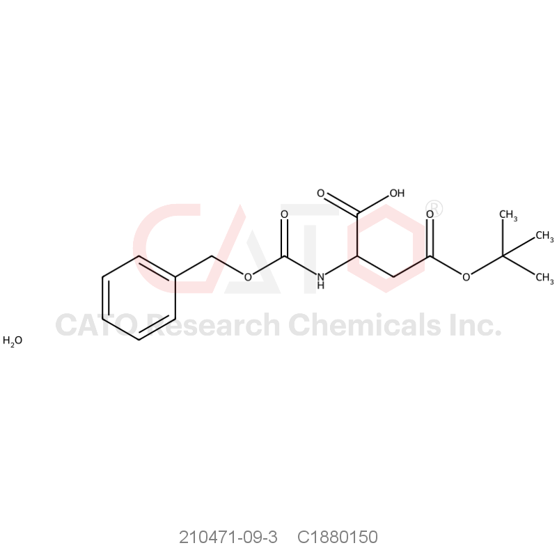 CAS No.:210471-09-3,N-Cbz-D-aspartic Acid 4-(tert-Butyl) Ester Hydrate