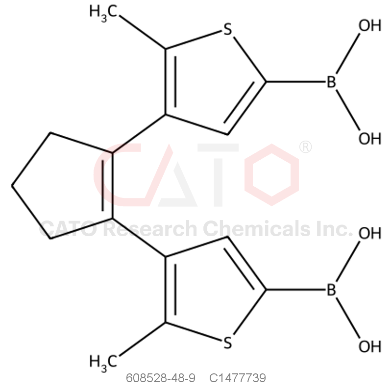 CAS No.:608528-48-9,(4,4-(cyclopent-1-ene-1,2-diyl)bis(5-methylthiophene-4,2-diyl))diboronic acid