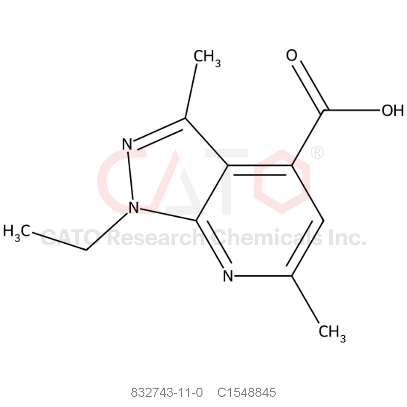 CAS No.:832743-11-0,1-Ethyl-3,6-dimethyl-1H-pyrazolo[3,4-b]pyridine-4-carboxylic acid