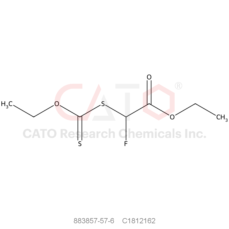 CAS No.:883857-57-6,ethyl 2-[(ethoxymethanethioyl)sulfanyl]-2-fluoroacetate