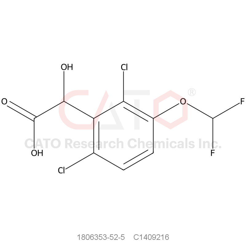 CAS No.:1806353-52-5,2,6-Dichloro-3-(difluoromethoxy)mandelic acid