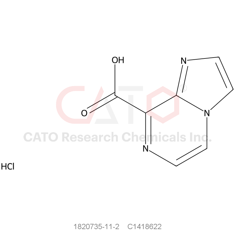 CAS No.:1820735-11-2,Imidazo[1,2-a]pyrazine-8-carboxylic acid hydrochloride