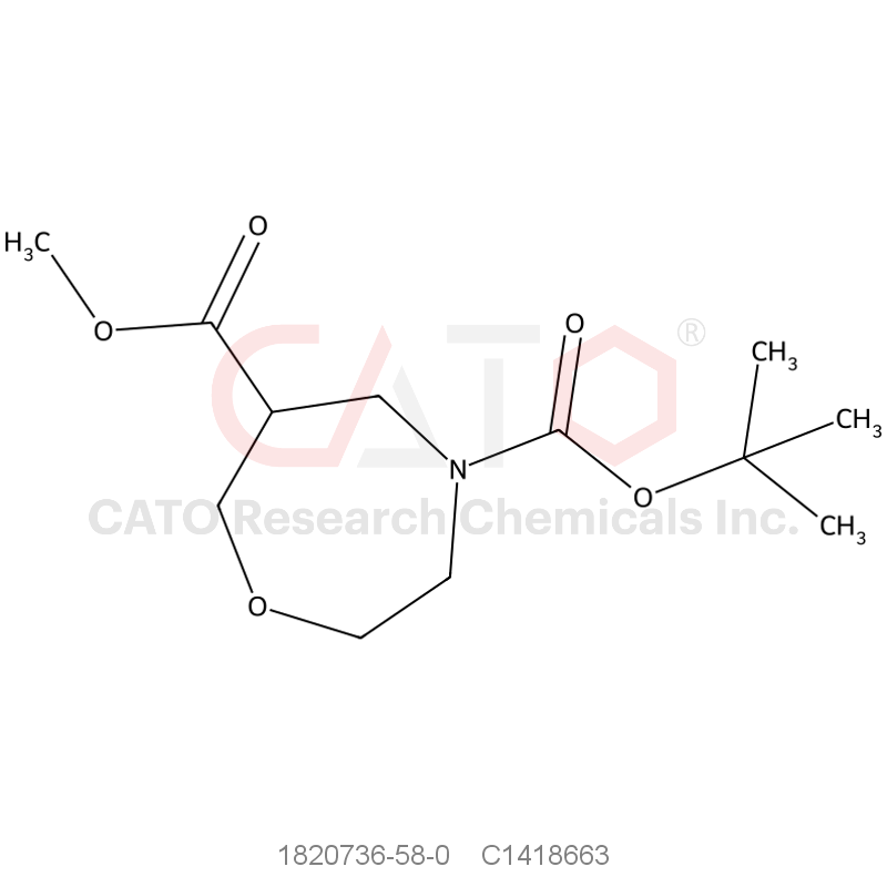 CAS No.:1820736-58-0,O4-tert-butyl O6-methyl 1,4-oxazepane-4,6-dicarboxylate