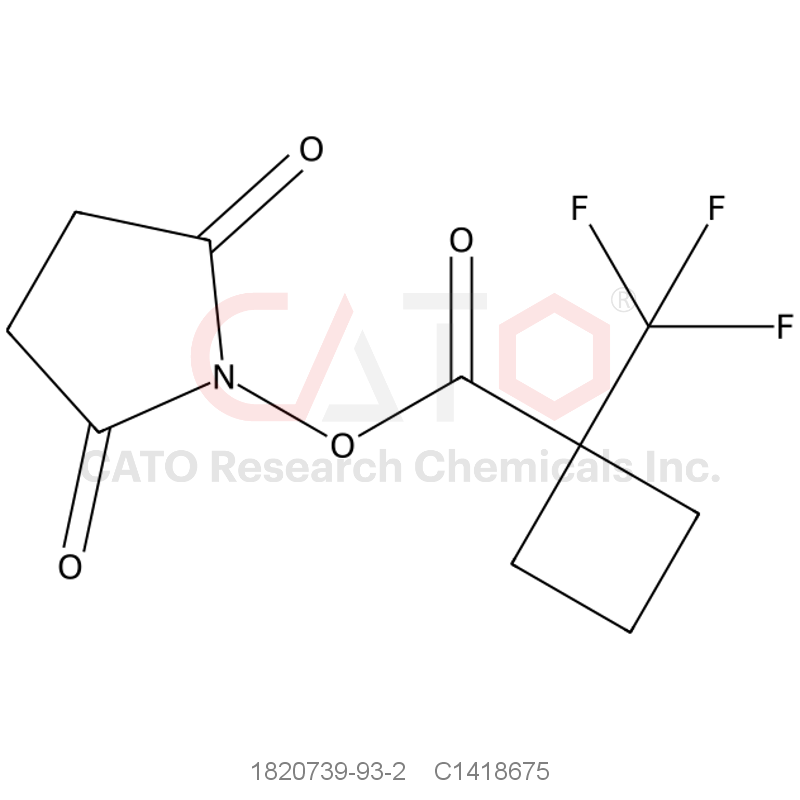 CAS No.:1820739-93-2,2,5-Dioxopyrrolidin-1-yl 1-(trifluoromethyl)cyclobutanecarboxylate
