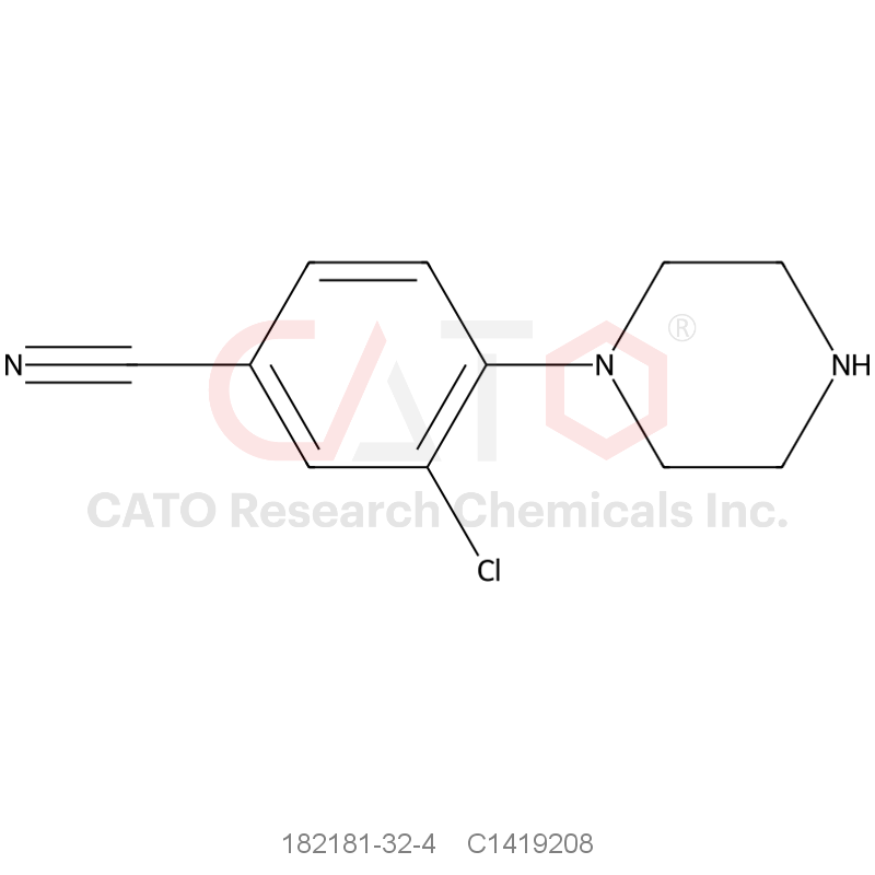 CAS No.:182181-32-4,3-Chloro-4-(piperazin-1-yl)benzonitrile