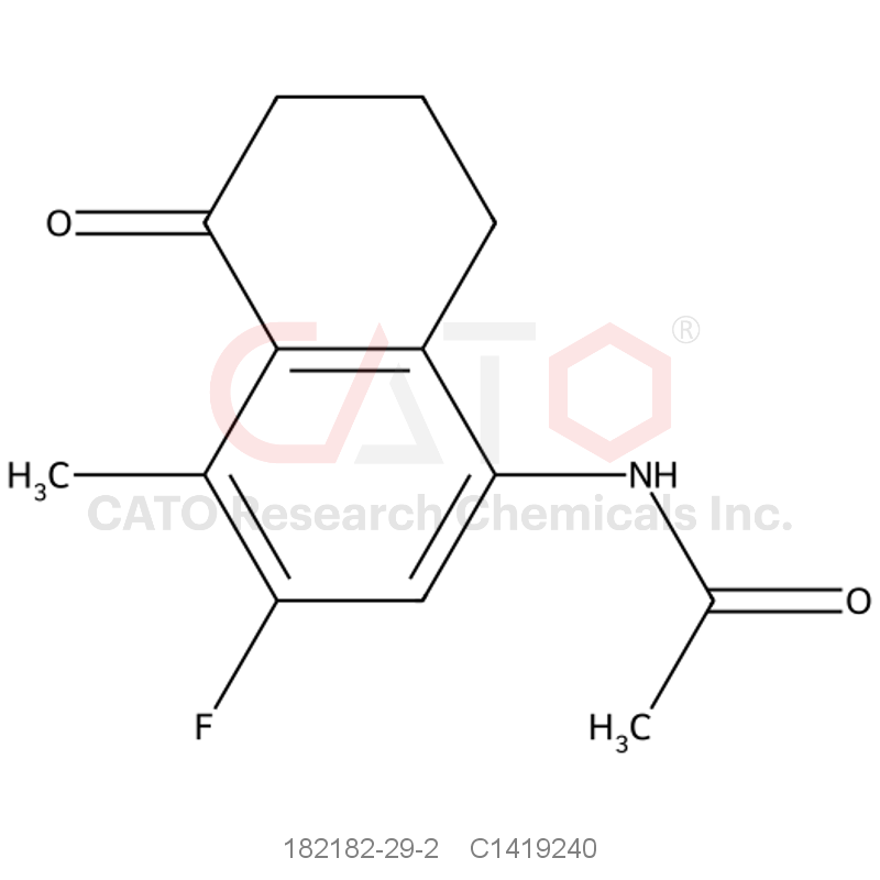 CAS No.:182182-29-2,N-(3-Fluoro-4-methyl-5-oxo-5,6,7,8-tetrahydro-1-naphthyl)acetamide