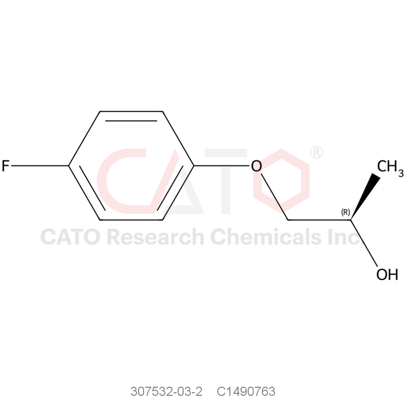 CAS No.:307532-03-2,(R)-1-(4-Fluorophenoxy)propan-2-ol
