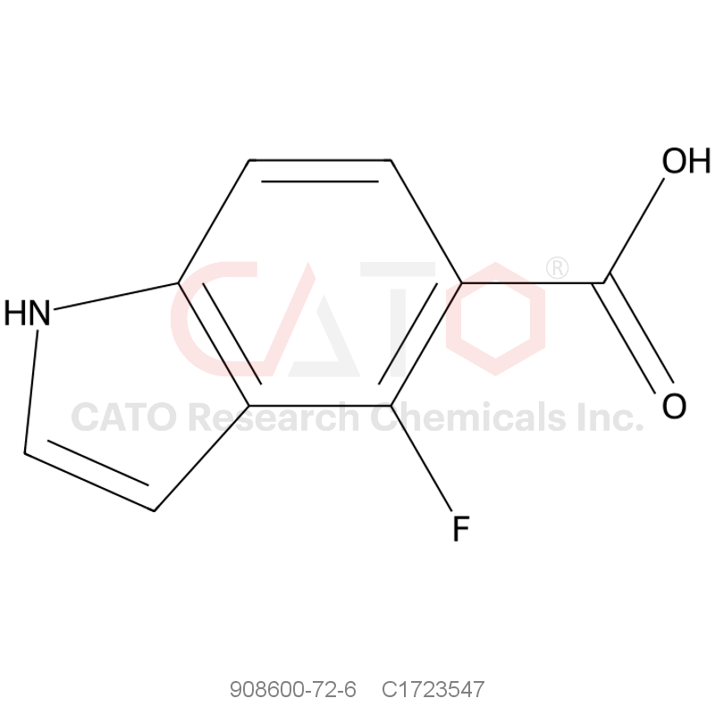 CAS No.:908600-72-6,4-氟吲哚-5-甲酸