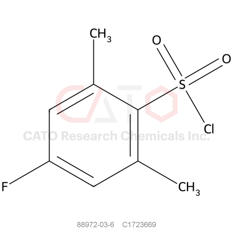 CAS No.:88972-03-6,4-fluoro-2,6-dimethylbenzene-1-sulfonyl chloride