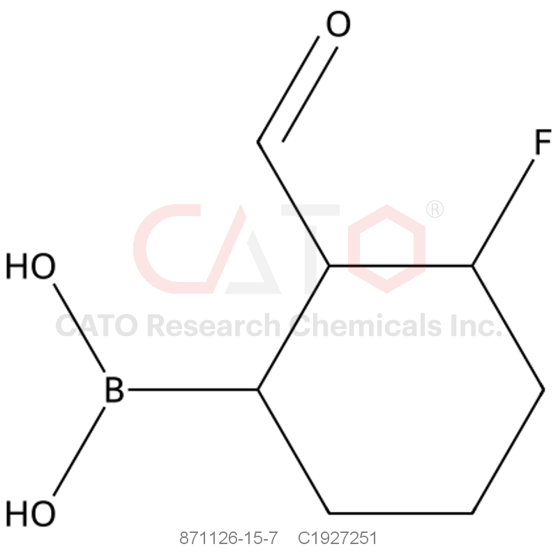CAS No.:871126-15-7,871126-15-7
(3-Fluoro-2-formylphenyl)boronic acid
MFCD10697421
3-Fluoro-2-formylphenylboronic acid
