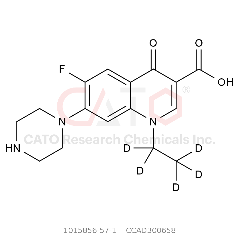 CAS No.:1015856-57-1,氘代诺氟沙星-D5