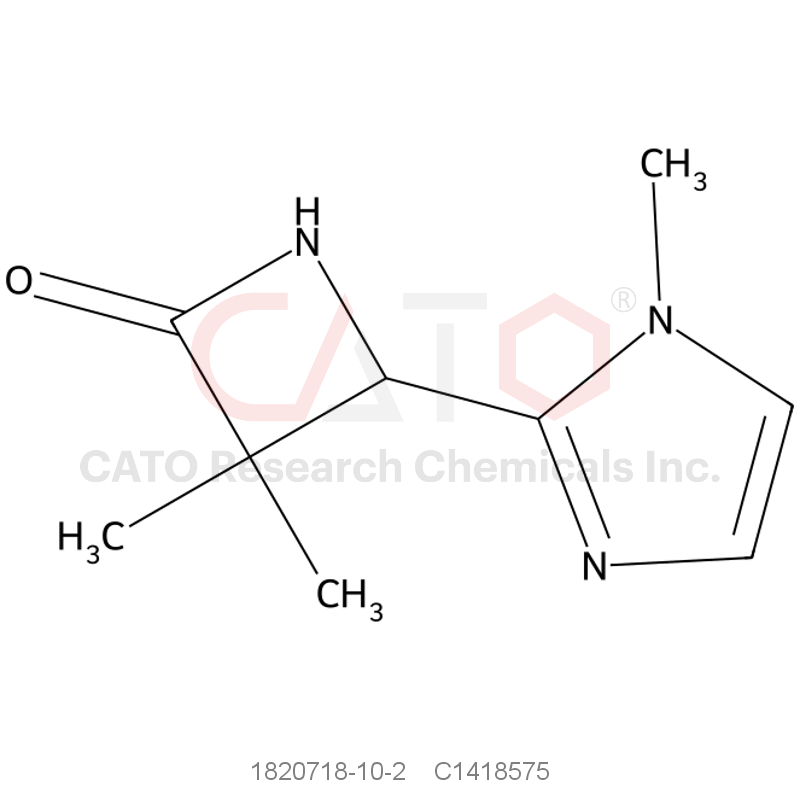 CAS No.:1820718-10-2,3,3-dimethyl-4-(1-methyl-1H-imidazol-2-yl)azetidin-2-one