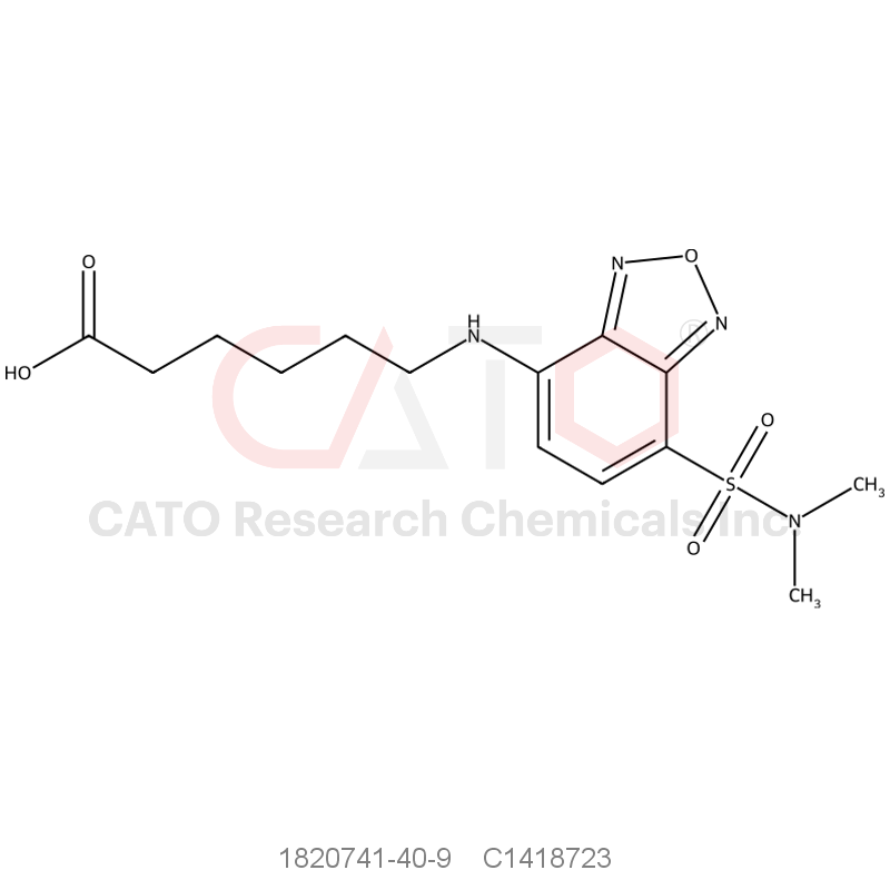 CAS No.:1820741-40-9,6-((7-(N,N-dimethylsulfamoyl)benzo[c][1,2,5]oxadiazol-4-yl)amino)hexanoic acid