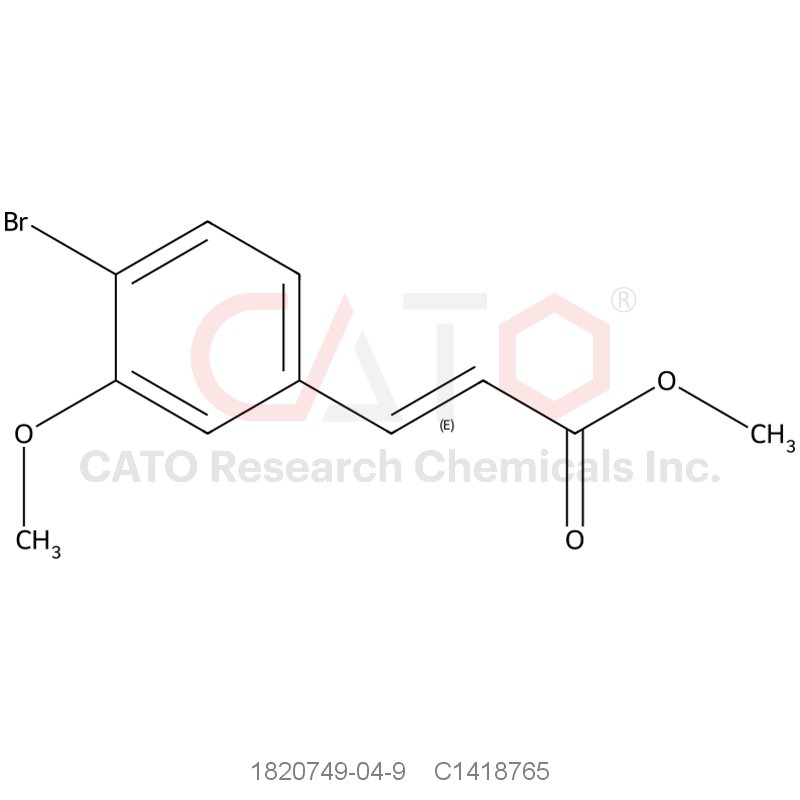 CAS No.:1820749-04-9,Methyl (2E)-3-(4-bromo-3-methoxyphenyl)prop-2-enoate