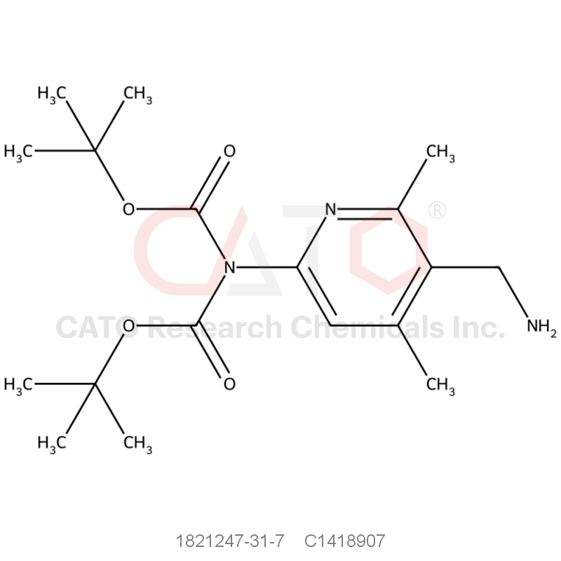 CAS No.:1821247-31-7,Di-tert-butyl (5-(aminomethyl)-4,6-dimethylpyridin-2-yl)iminodicarbonate