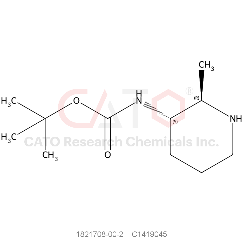 CAS No.:1821708-00-2,tert-Butyl ((2R,3S)-2-methylpiperidin-3-yl)carbamate