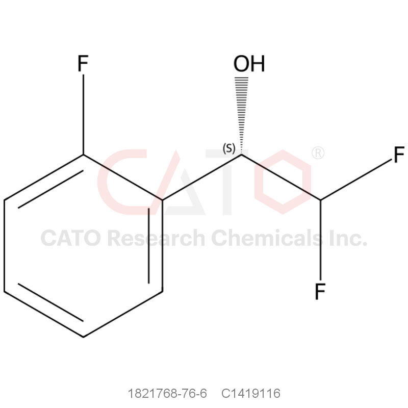 CAS No.:1821768-76-6,(1s)-2,2-Difluoro-1-(2-fluorophenyl)ethan-1-ol