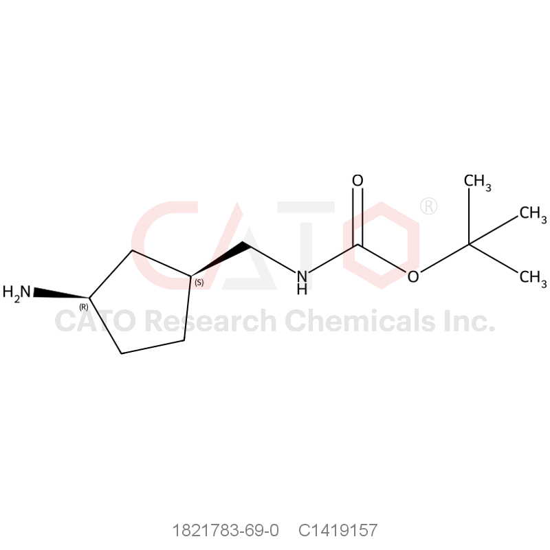 CAS No.:1821783-69-0,tert-Butyl (((1S,3R)-3-aminocyclopentyl)methyl)carbamate