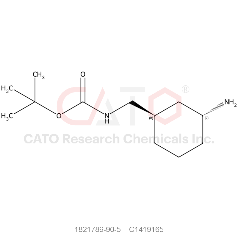 CAS No.:1821789-90-5,Tert-butyl (((1R,3R)-3-aminocyclohexyl)methyl)carbamate