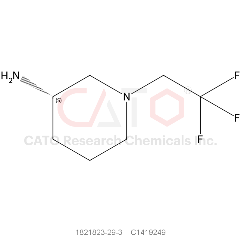 CAS No.:1821823-29-3,(S)-1-(2,2,2-trifluoroethyl)piperidin-3-amine